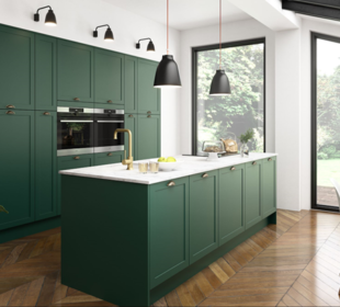 Green Kitchen Cabinets