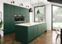 Green Kitchen Cabinets